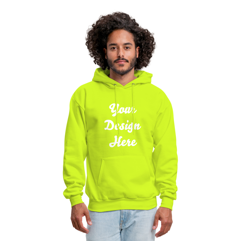 Men's Hoodie - safety green