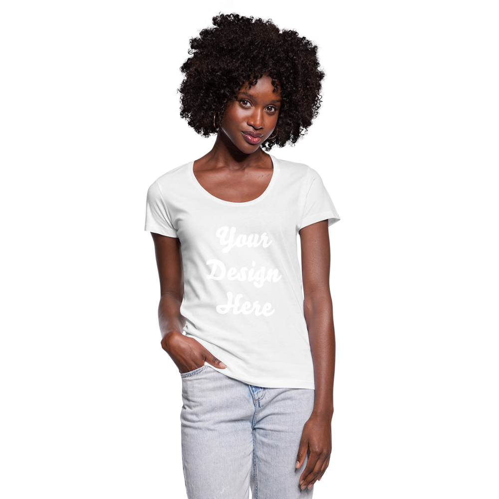 Women's Scoop Neck T-Shirt - white