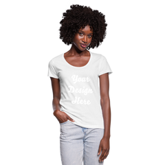 Women's Scoop Neck T-Shirt - white