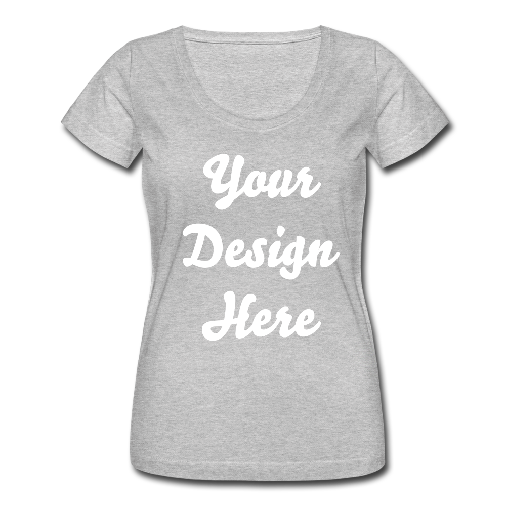 Women's Scoop Neck T-Shirt - heather gray