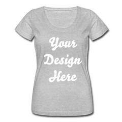 Women's Scoop Neck T-Shirt - heather gray