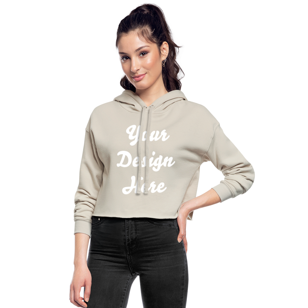 Women's Cropped Hoodie - dust