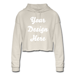 Women's Cropped Hoodie - dust