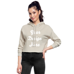 Women's Cropped Hoodie - dust