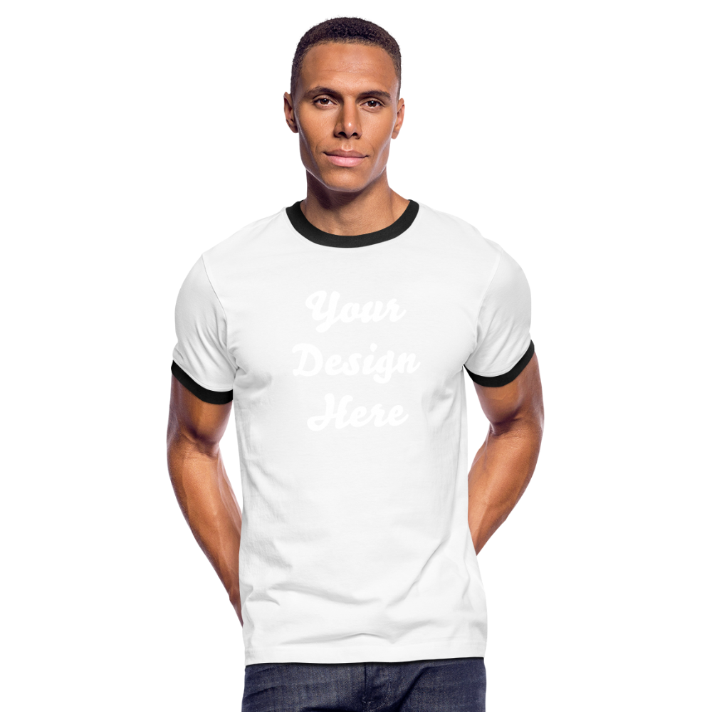 Men's Ringer T-Shirt - white/black