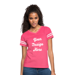 Women’s Vintage Sport T-Shirt - vintage pink/white