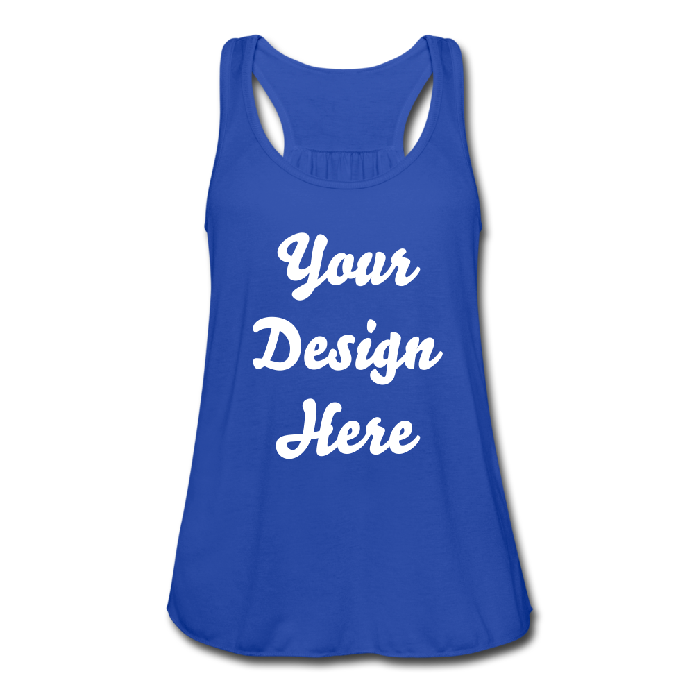 Women's Flowy Tank Top by Bella - royal blue