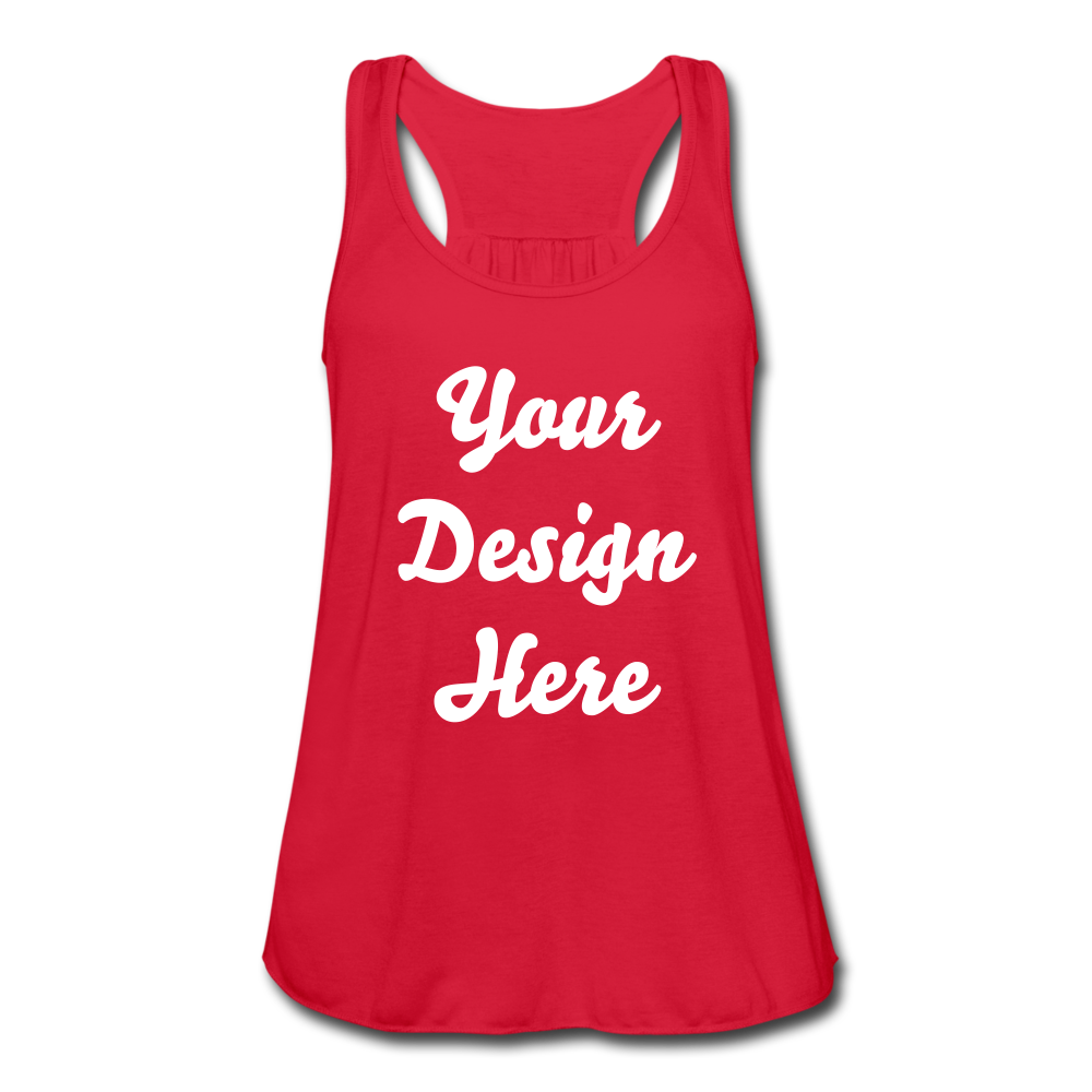 Women's Flowy Tank Top by Bella - red