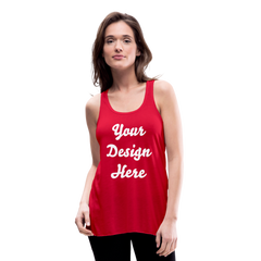 Women's Flowy Tank Top by Bella - red