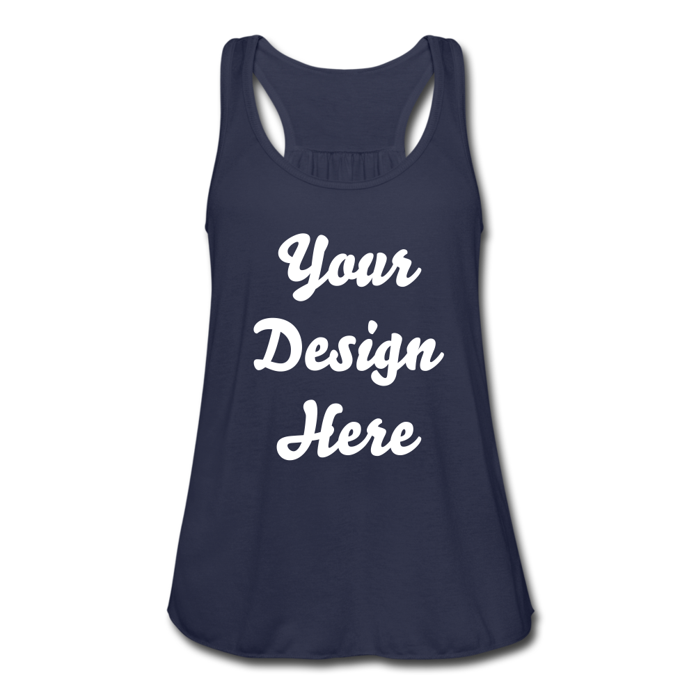 Women's Flowy Tank Top by Bella - navy