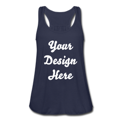 Women's Flowy Tank Top by Bella - navy