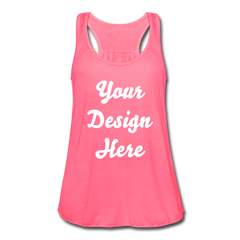 Women's Flowy Tank Top by Bella - neon pink