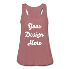 Women's Flowy Tank Top by Bella - mauve