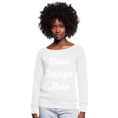 Women's Wideneck Sweatshirt - white