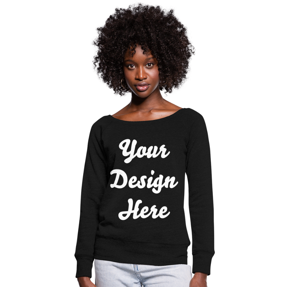 Women's Wideneck Sweatshirt - black