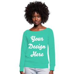 Women's Wideneck Sweatshirt - teal