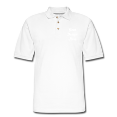 Men's Pique Polo Shirt - white