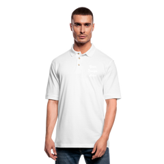 Men's Pique Polo Shirt - white