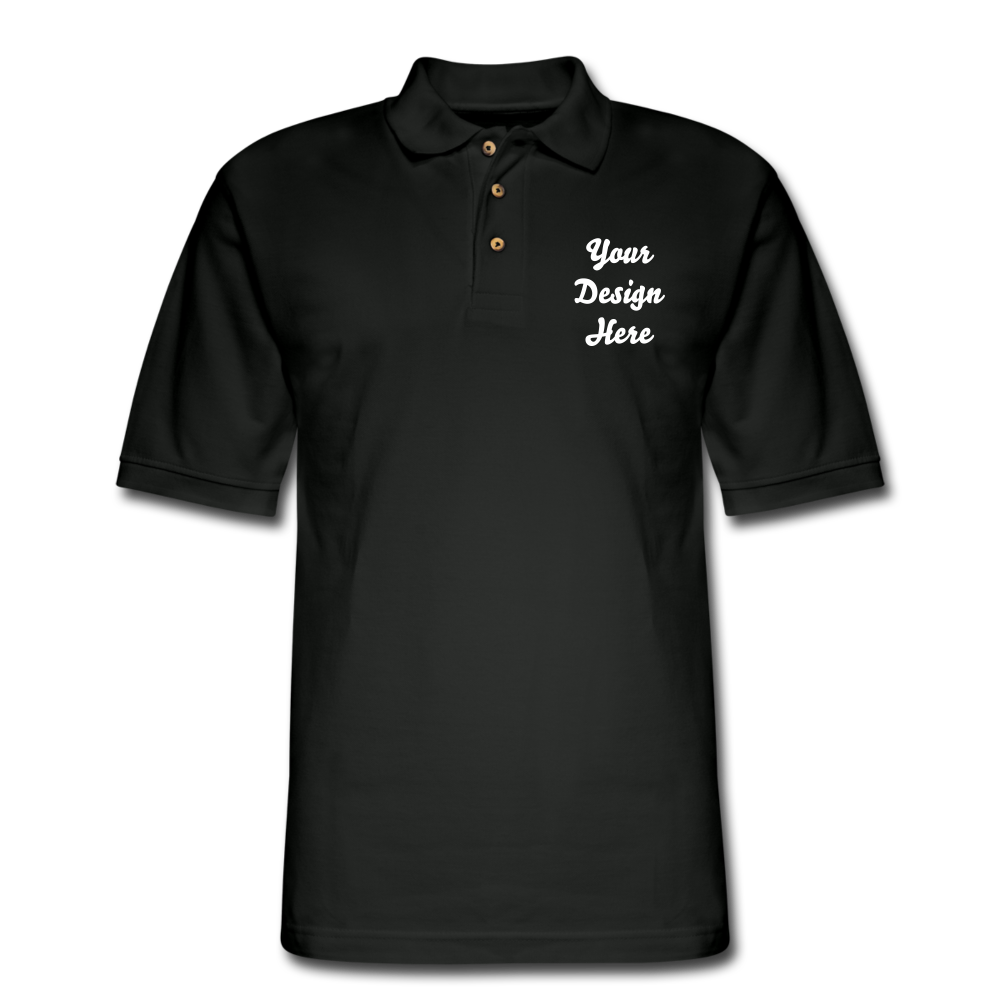 Men's Pique Polo Shirt - black