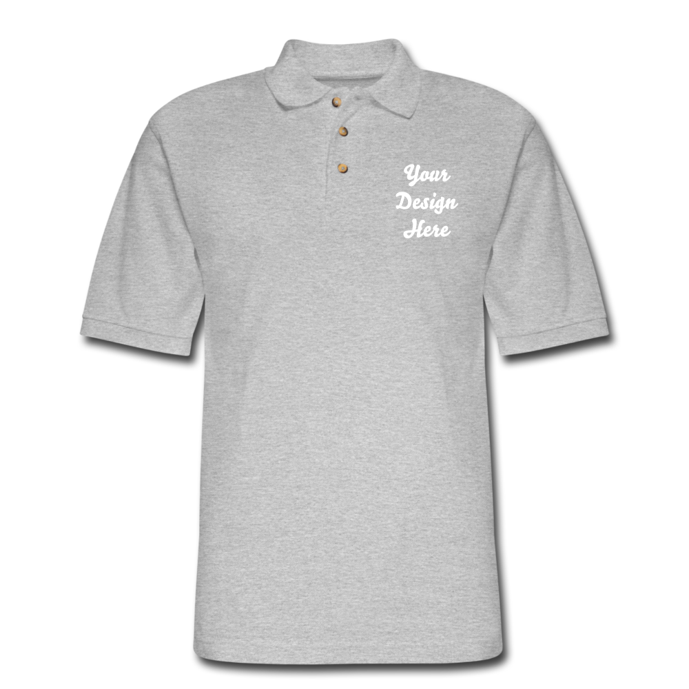 Men's Pique Polo Shirt - heather gray