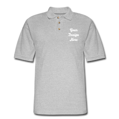 Men's Pique Polo Shirt - heather gray