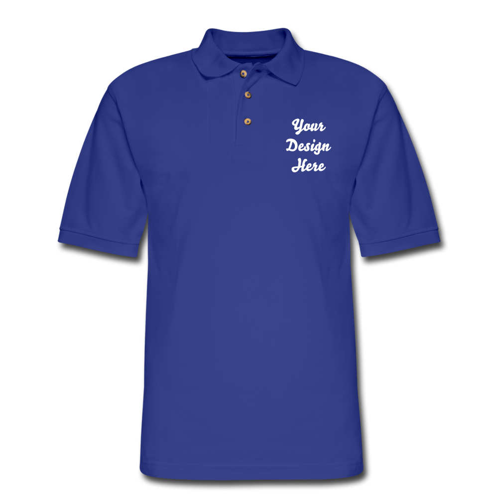 Men's Pique Polo Shirt - royal blue