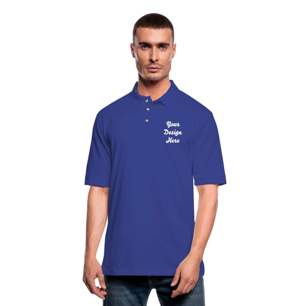 Men's Pique Polo Shirt - royal blue