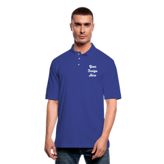 Men's Pique Polo Shirt - royal blue