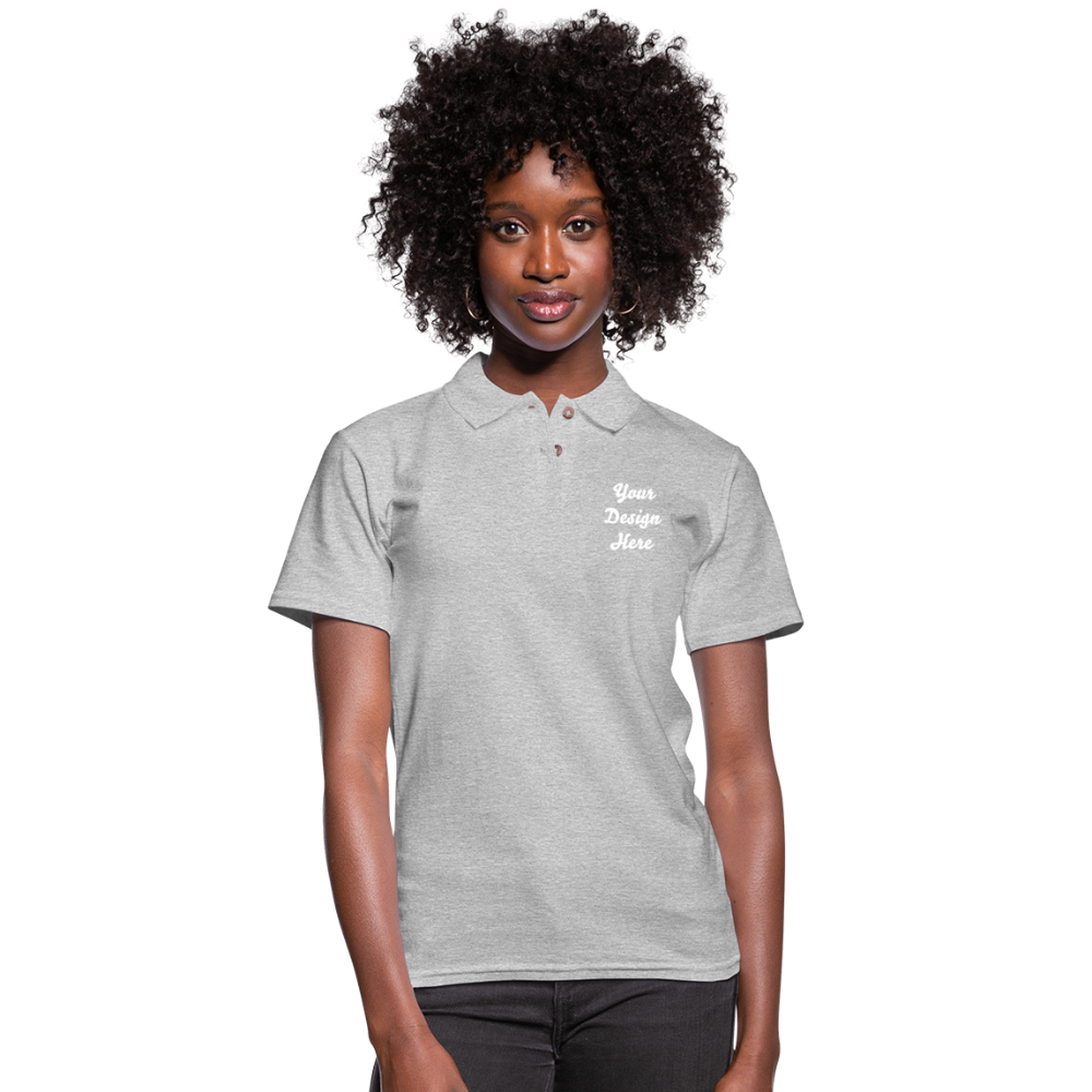 Ladie's Polo - heather gray