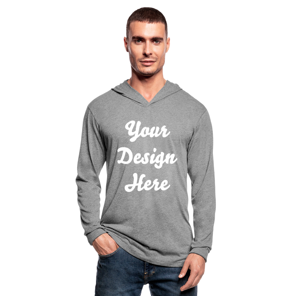 Unisex Tri-Blend Hoodie Shirt - heather grey