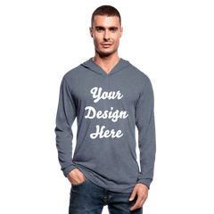 Unisex Tri-Blend Hoodie Shirt - heather blue