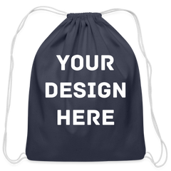 Cotton Drawstring Bag - navy