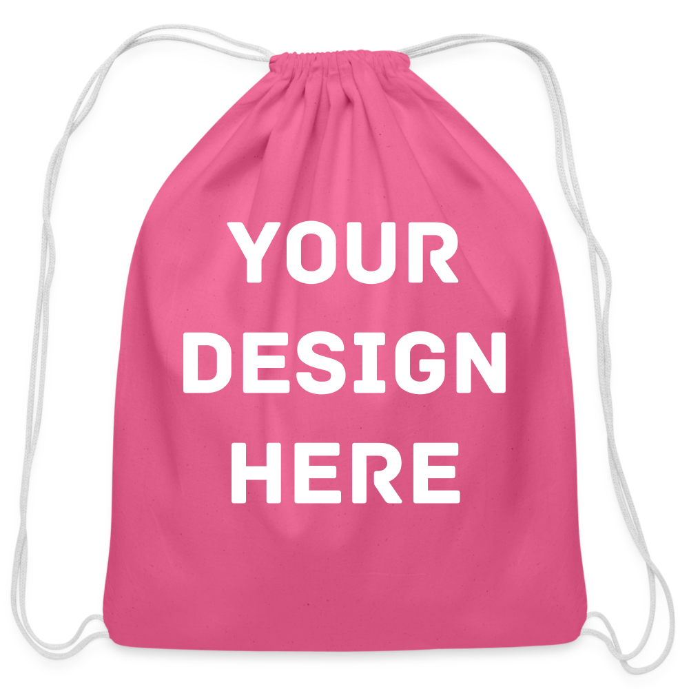 Cotton Drawstring Bag - pink