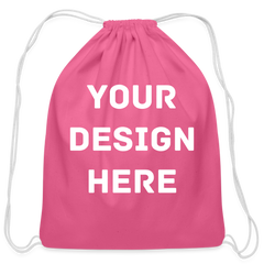 Cotton Drawstring Bag - pink