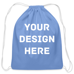 Cotton Drawstring Bag - carolina blue